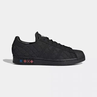 Adidas Superstar क्विल्टेड काला लाइफस्टाइल स्नीकर्स