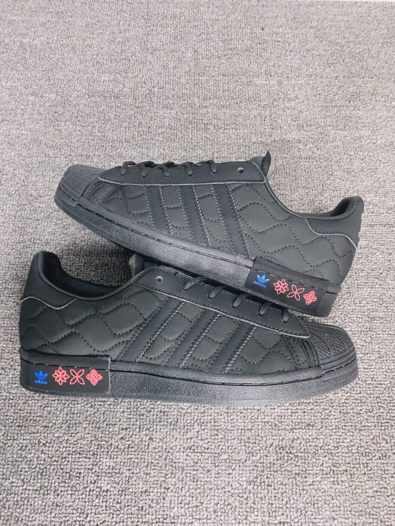 Adidas Superstar Quilted Black Lifestyle Sneakers 4