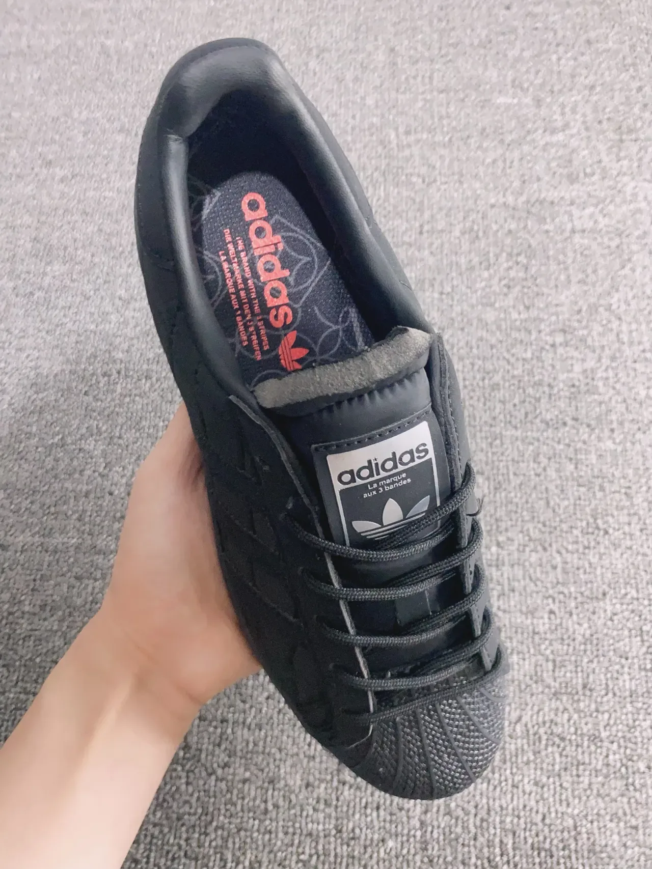 Adidas Superstar Quilted Black Lifestyle Sneakers 6
