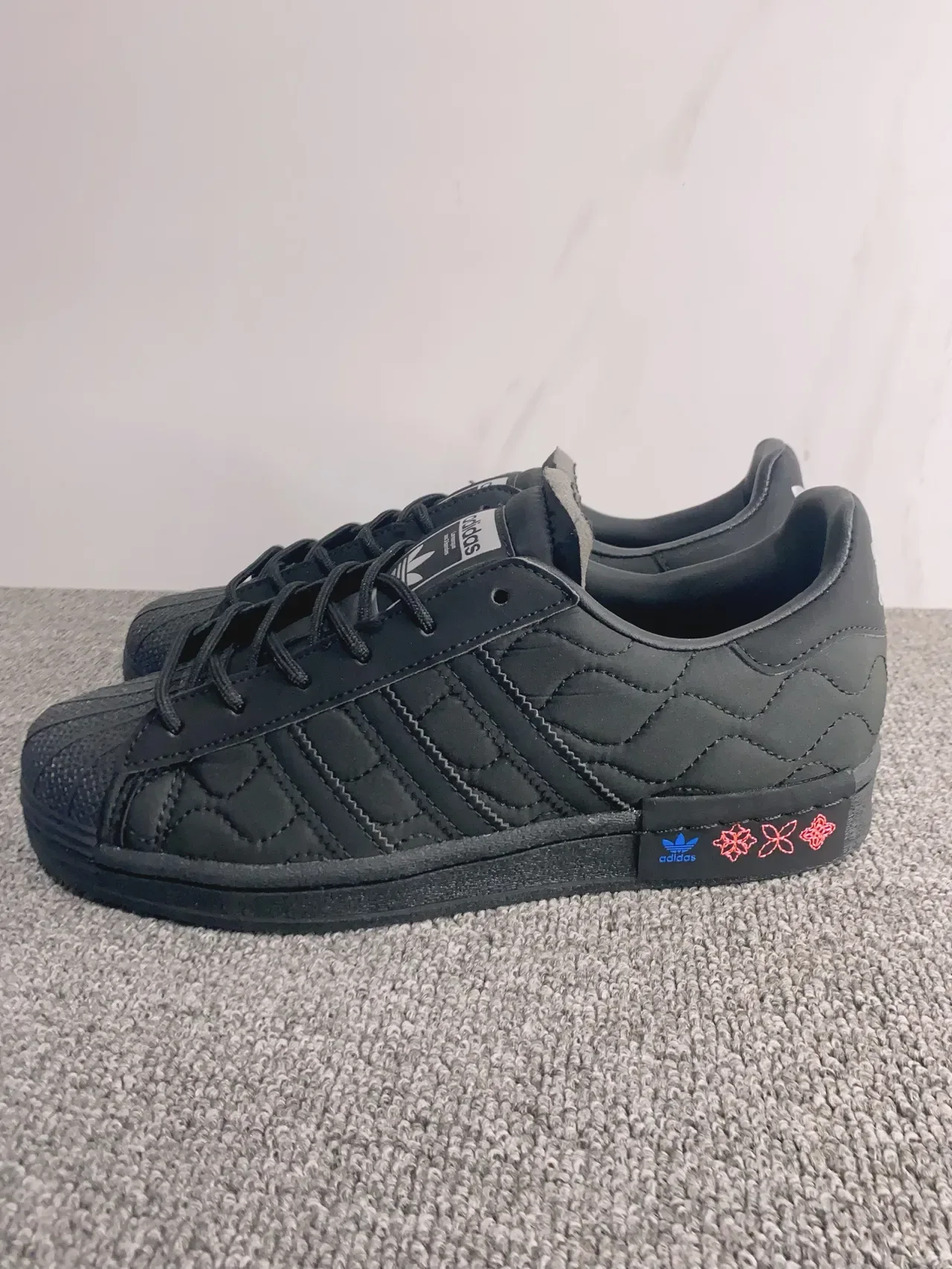 Adidas Superstar Quilted Black Lifestyle Sneakers 10