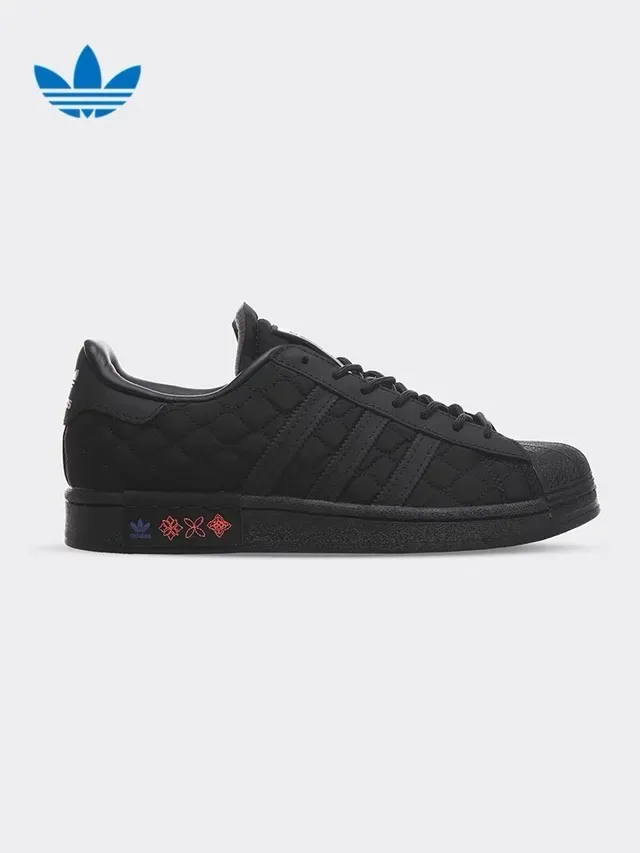 Adidas Superstar Quilted Black Lifestyle Sneakers 12