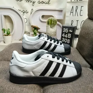 Adidas Superstar White and Black Lifestyle Sneakers