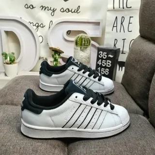 Adidas Superstar White and Black Lifestyle Sneakers