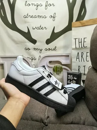 Adidas Superstar White Black Lifestyle Sneakers 5