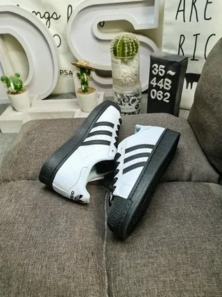 Adidas Superstar White Black Lifestyle Sneakers 6
