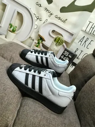 Adidas Superstar White Black Lifestyle Sneakers 7