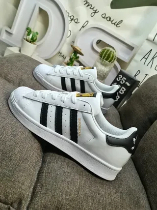Adidas Superstar White Black Lifestyle Sneakers 7