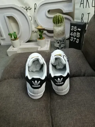 Adidas Superstar White Black Lifestyle Sneakers 8