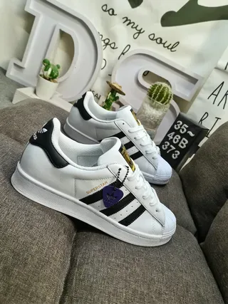 Adidas Superstar White Black Lifestyle Sneakers 9