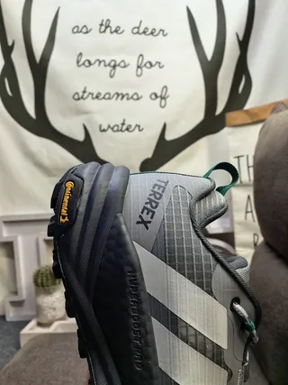 Adidas Terrex Gris Vert Silhouette GORE-TEX Imperméable Chaussures running 3