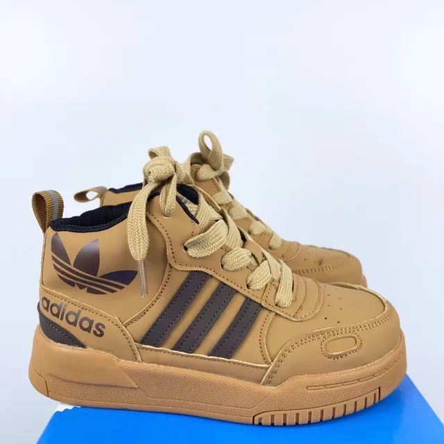 Adidas White Black Retro-Inspired High-Top Sneakers 2