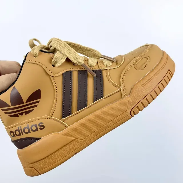 Adidas White Black Retro-Inspired High-Top Sneakers 10