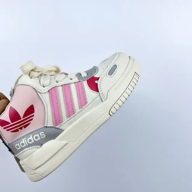 Adidas White Black Retro-Inspired High-Top Sneakers 20
