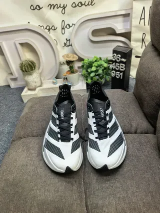 Adidas White Black Three-Stripe Side Panel Perforated Overlays Lifestyle Sneakers 10