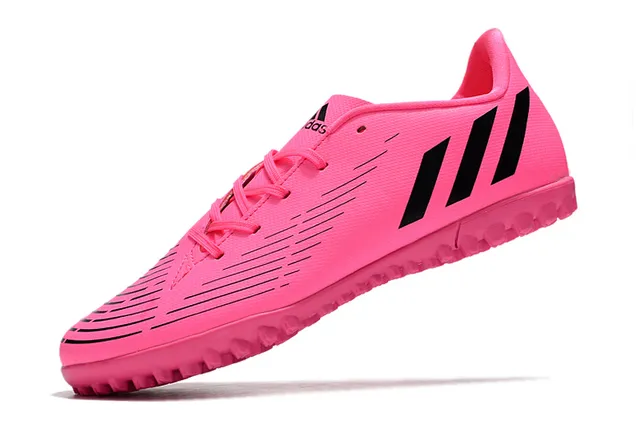 Adidas Blanc Multicolore Perforé Motif Chevron Upper Synthétique Accent Néon Lime Col Chaussures de football turf 23