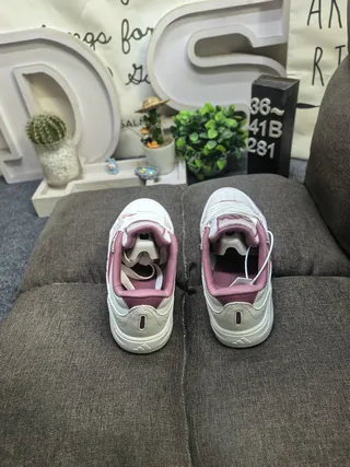 Adidas White Pink Low-Top Layered Upper Chunky Sneakers 8