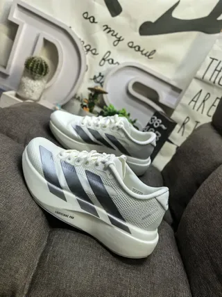 Adidas White Silver Mesh Upper Sculpted Midsole Lifestyle Sneakers 7