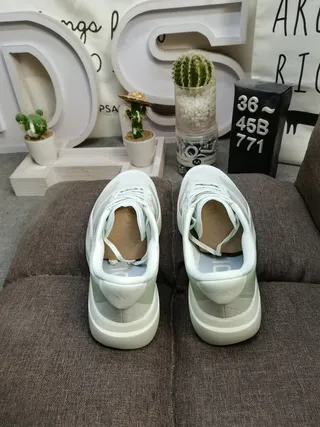Adidas White Silver Sculpted Midsole Engineered Mesh Upper Lifestyle Sneakers 8