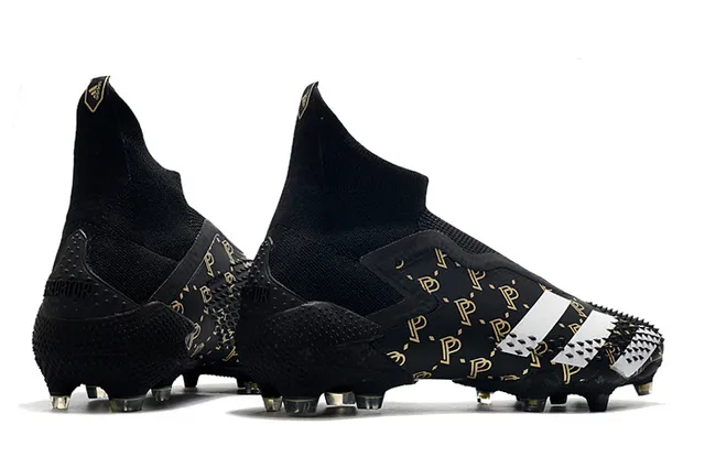 Adidas X Speedportal أسود ذهبي Monogram أرض صلبة أحذية كرة القدم 7