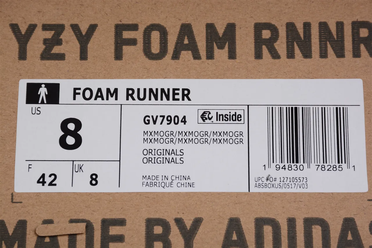 Adidas Yeezy Foam Runner Marbled Gray Beige Lifestyle Sneaker 11
