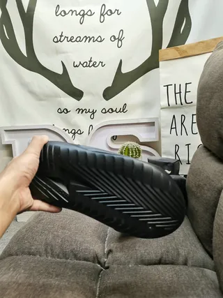 Adidas Yeezy Slide Black and White Slippers 4