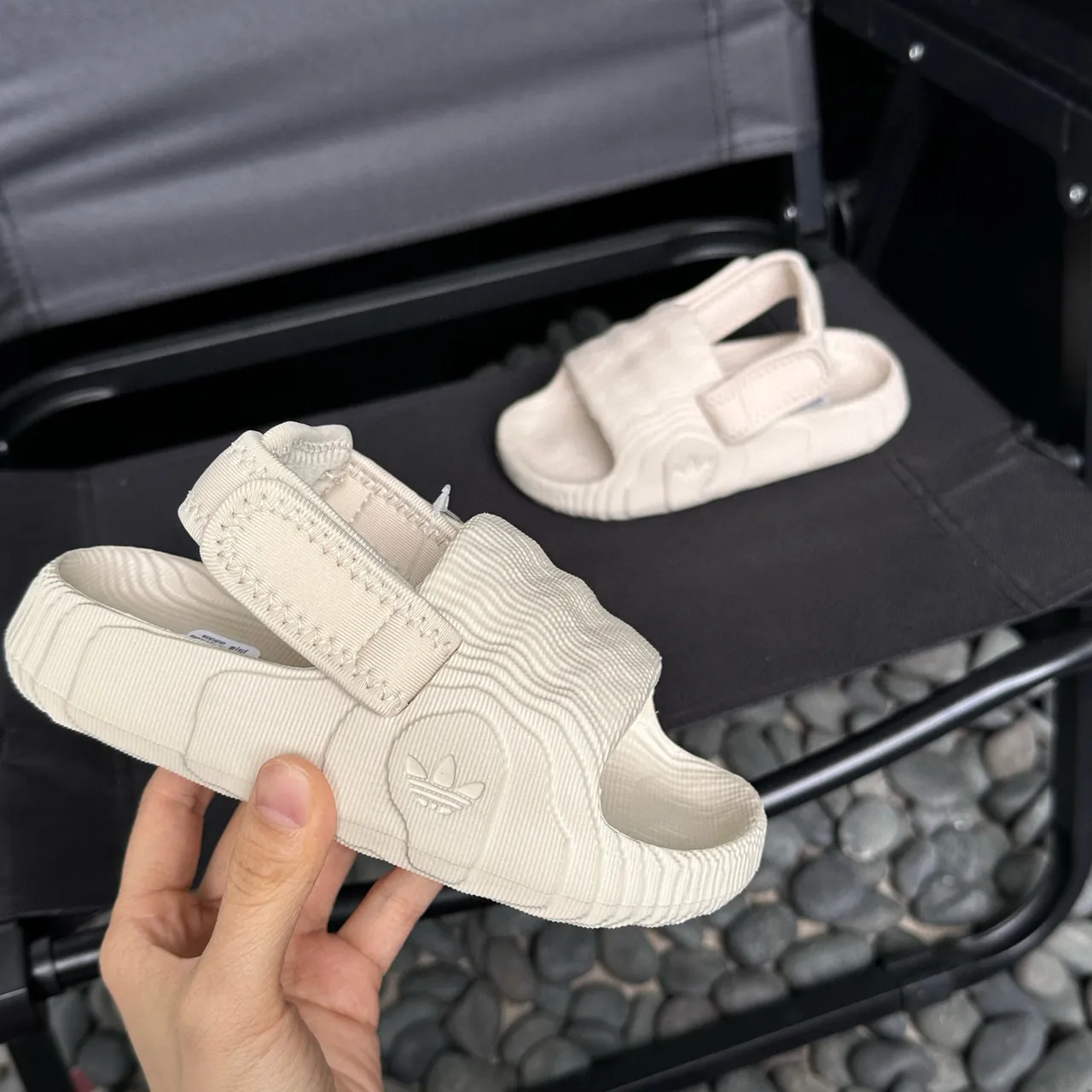 Adidas Yeezy Slide Haze Blue Kids Slippers 12
