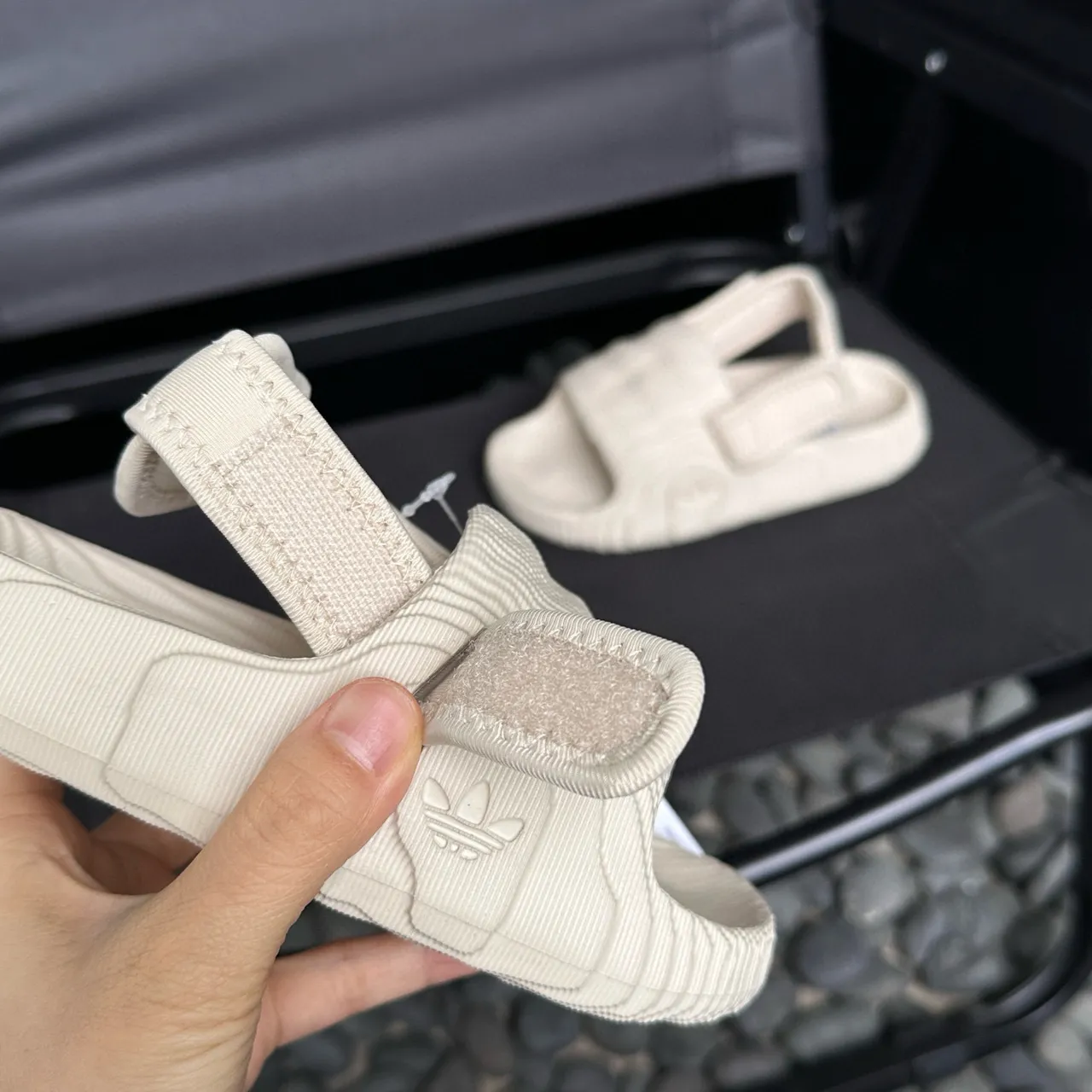 Adidas Yeezy Slide Haze Blue Kids Slippers 13