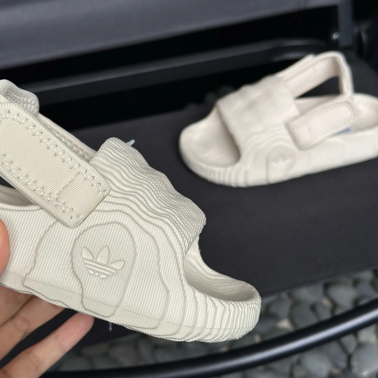 Adidas Yeezy Slide Haze Blue Kids Slippers 15