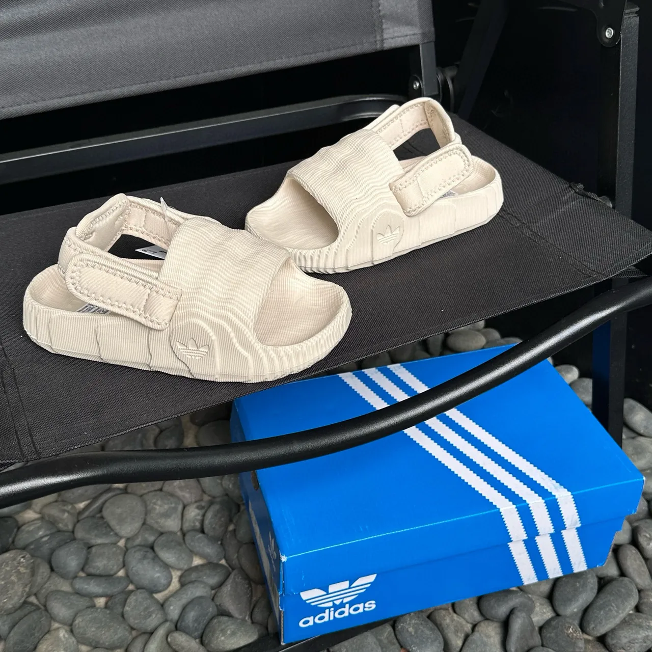 Adidas Yeezy Slide Haze Blue Kids Slippers 18