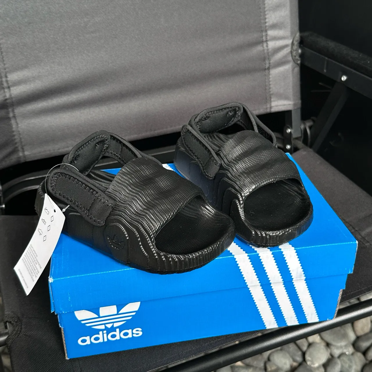 Adidas Yeezy Slide Haze Blue Kids Slippers 19