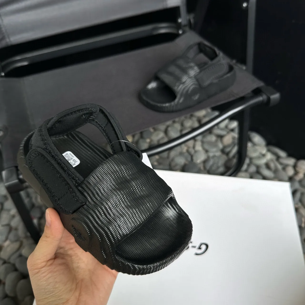 Adidas Yeezy Slide Haze Blue Kids Slippers 23