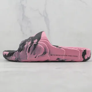 Adidas Yeezy Slide गुलाबी काली मार्बल्ड मोल्डेड EVA स्लिपर