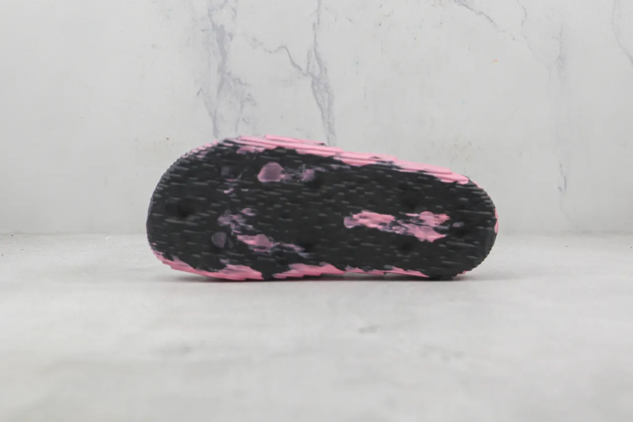 Adidas Yeezy Slide Pink Black Marbled Molded EVA Slipper 5