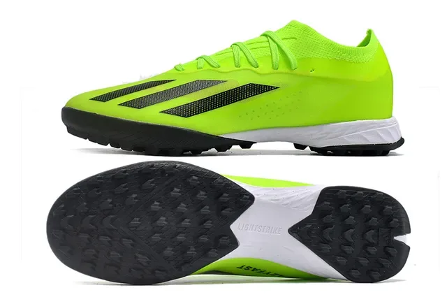 Adidas Jaune Noir Low-Cut Synthetic Upper Molded TPU Cage Turf Chaussures de Football 6