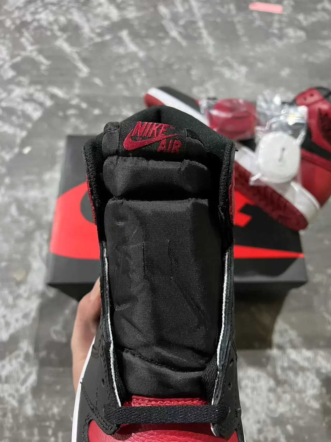 Air Jordan 1 Black University Red Chaussures de basketball 4