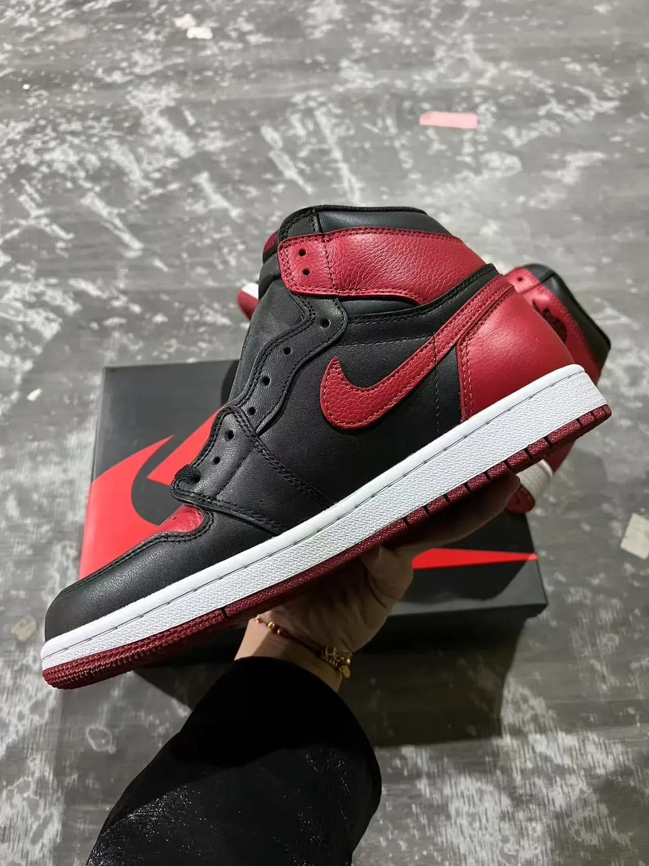 Air Jordan 1 Black University Red Chaussures de basketball 5