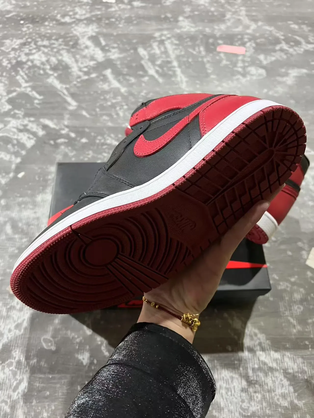 Air Jordan 1 Black University Red Chaussures de basketball 6