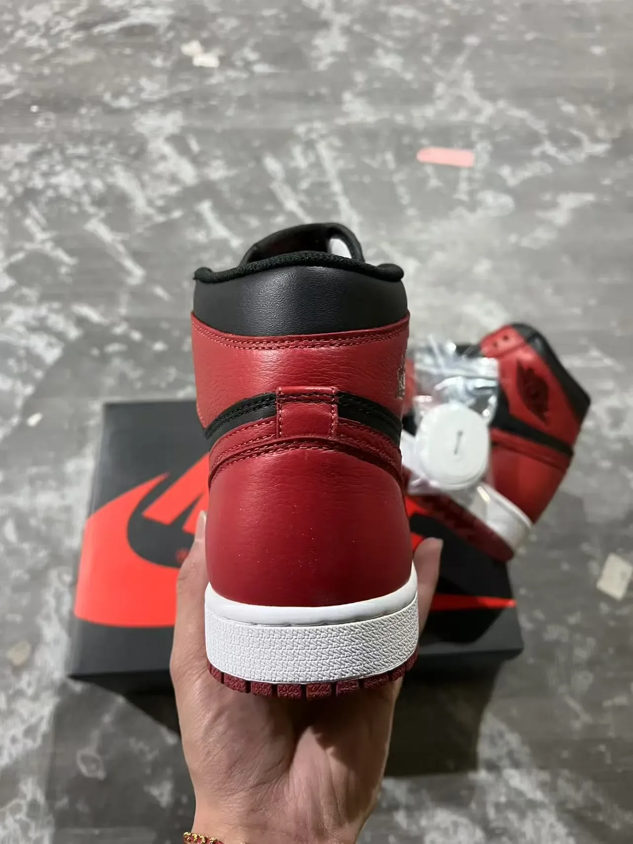 Air Jordan 1 Black University Red Chaussures de basketball 8