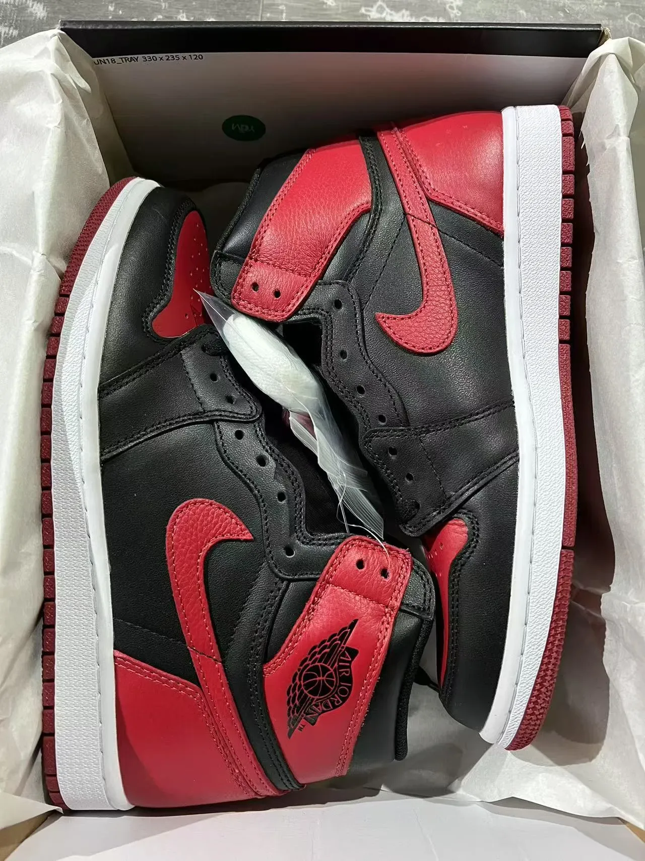 Air Jordan 1 Black University Red Chaussures de basketball 9