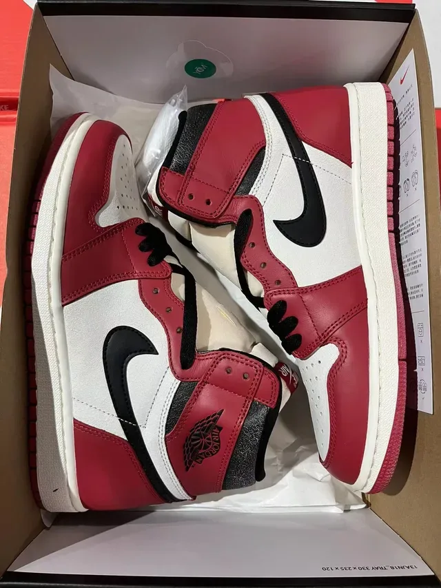 Air Jordan 1 Borgonha Branco Preto Tênis de Basquete 9