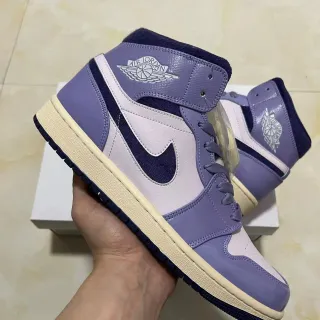 Air Jordan 1 High Lavanda Púrpura Azul Marino Zapatos de Baloncesto