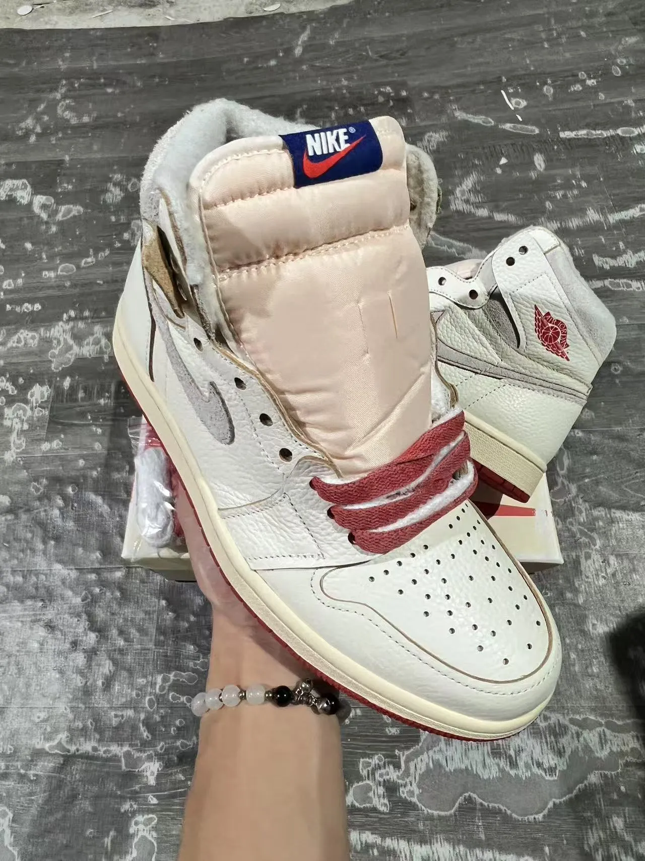 Air Jordan 1 High Off-White Red Sole Basketball Shoes 3