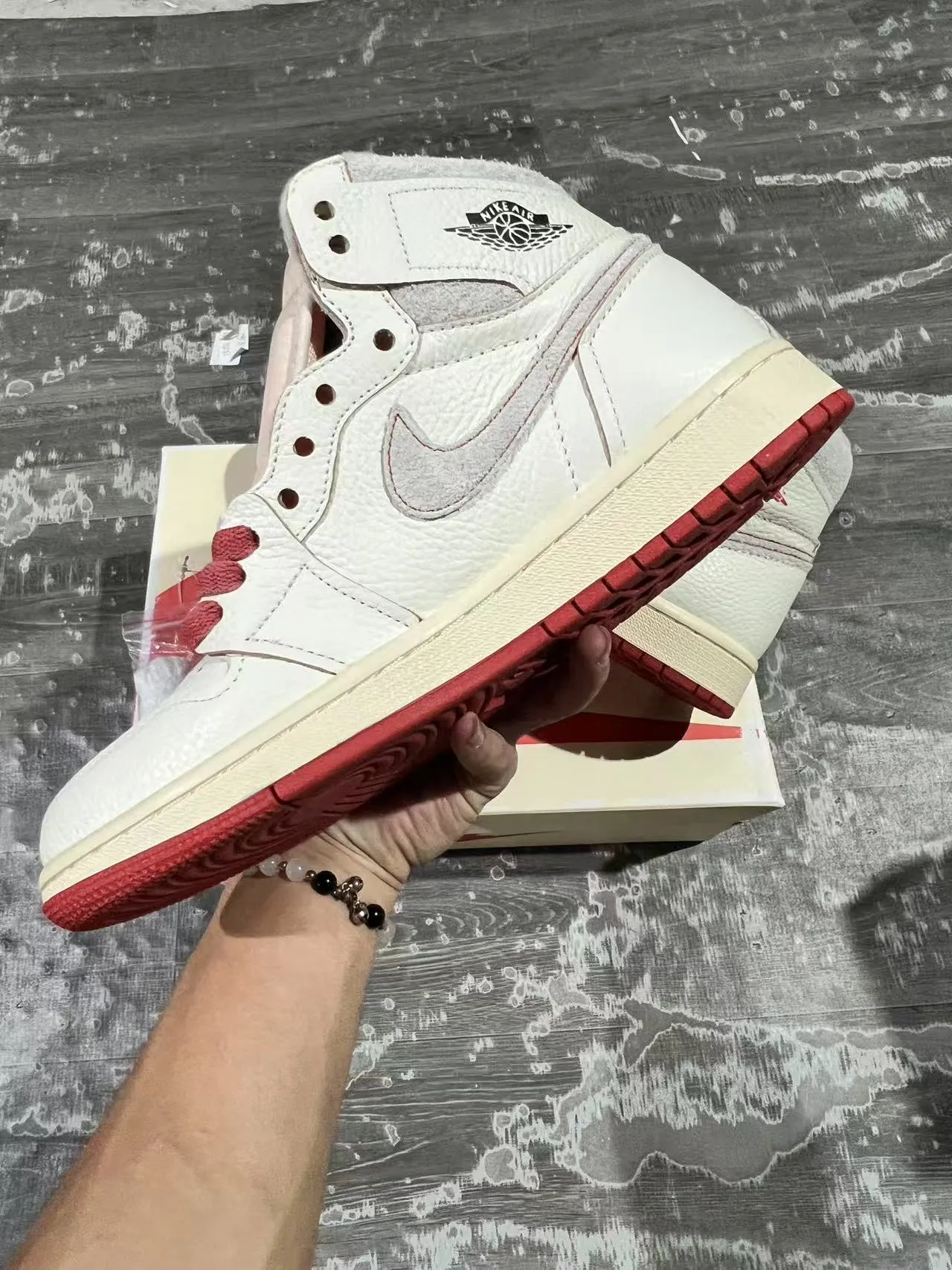 Air Jordan 1 High Off-White Red Sole Basketball Shoes 6