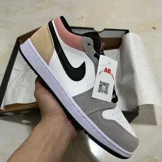 Air Jordan 1 Low Multi-Color Suede and Leather Lifestyle Sneakers