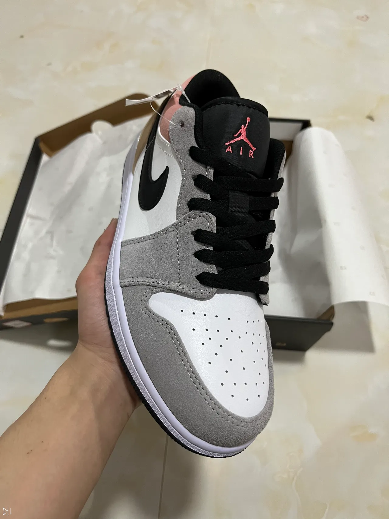 Air Jordan 1 Low Multi-Color Suede and Leather Lifestyle Sneakers 2