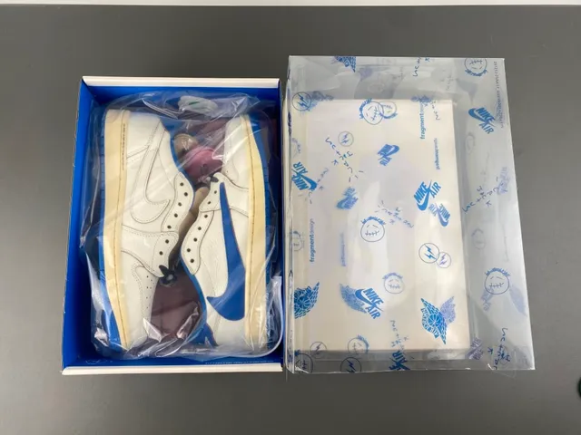 Air Jordan 1 Low Off-White and Royal Blue Lifestyle Sneakers 13