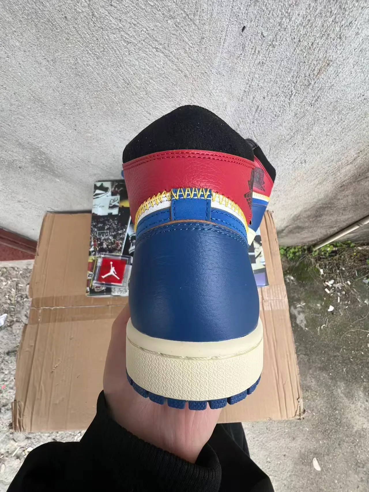 Air Jordan 1 Union Los Angeles Navy White Red Basketball Shoes 8