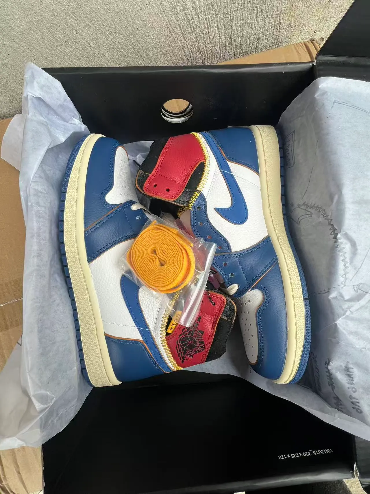 Air Jordan 1 Union Los Angeles Navy White Red Basketball Shoes 9