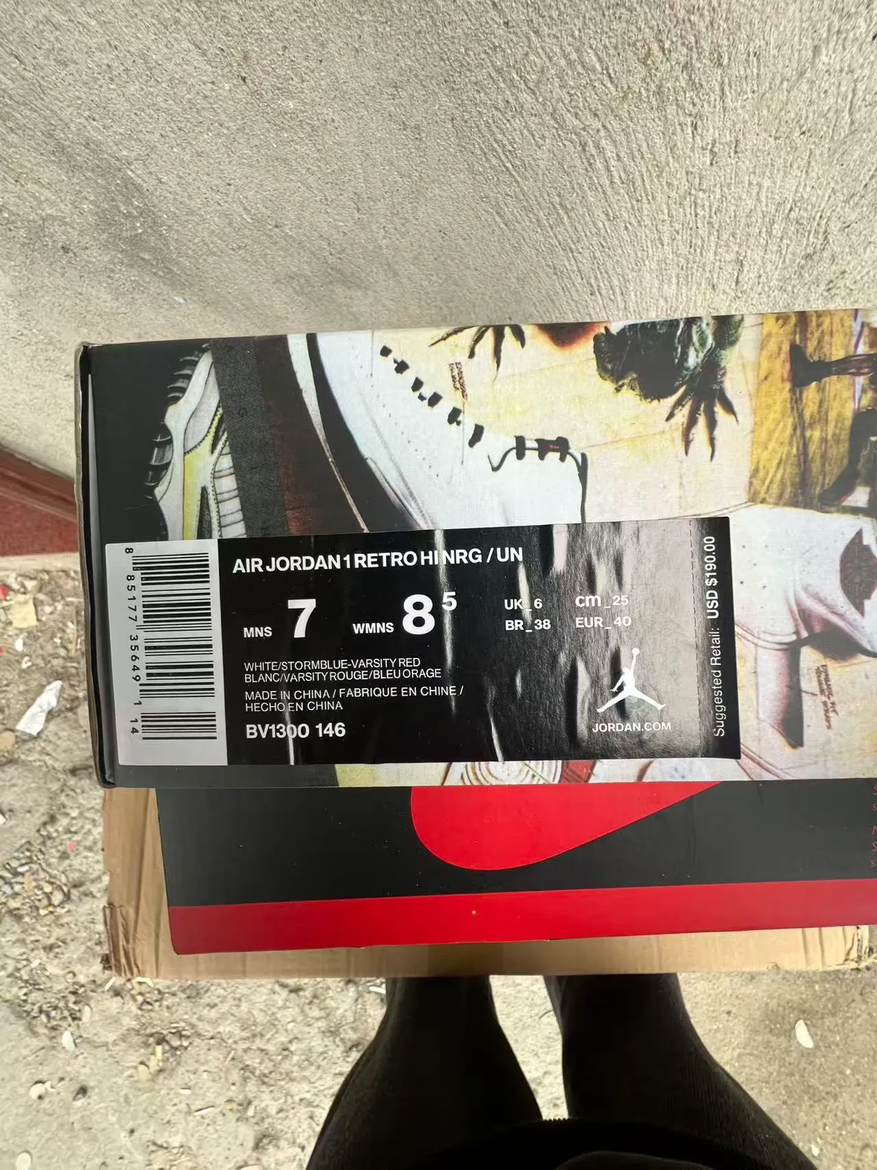 Air Jordan 1 Union Los Angeles Navy White Red Basketball Shoes 10