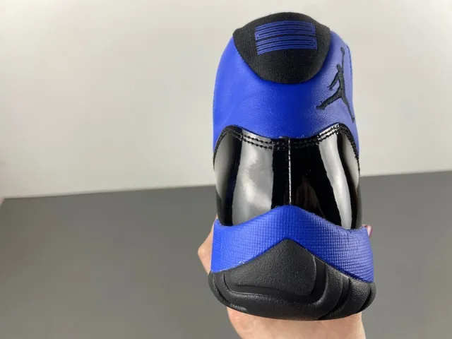 Air Jordan 11 Royal Blue and Black Patent Leather Basketball Shoes 3